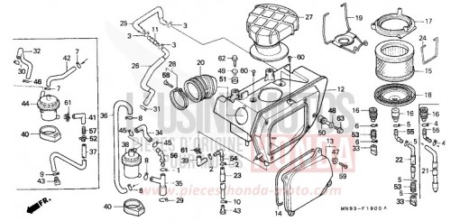 AIR CLEANER NX650L de 1990